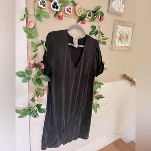 Anthro V-Neck Mini Tee Dress
